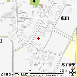 青森県平川市柏木町東田243周辺の地図