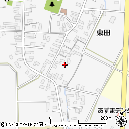 青森県平川市柏木町東田39-2周辺の地図