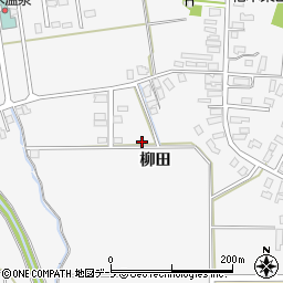 青森県平川市柏木町（柳田）周辺の地図
