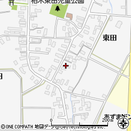 青森県平川市柏木町東田240周辺の地図