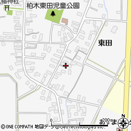 青森県平川市柏木町東田40周辺の地図
