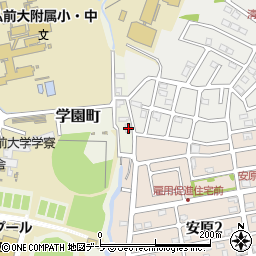 青森県弘前市学園町1-61周辺の地図