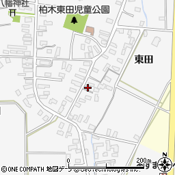 青森県平川市柏木町東田40-1周辺の地図