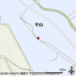 青森県平川市尾崎平山周辺の地図