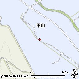 青森県平川市尾崎（平山）周辺の地図