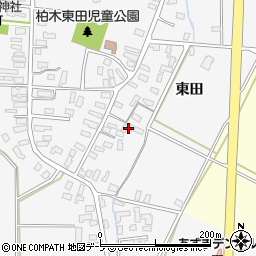 青森県平川市柏木町東田33周辺の地図