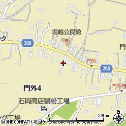 弘前オート周辺の地図