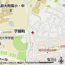 青森県弘前市学園町1-62周辺の地図