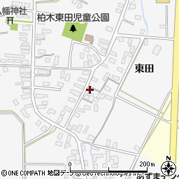 青森県平川市柏木町東田41周辺の地図