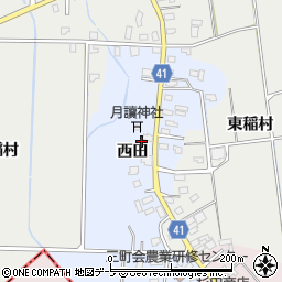 青森県平川市小杉（西田）周辺の地図