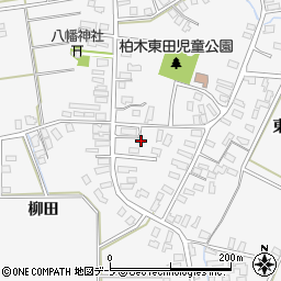 青森県平川市柏木町東田201周辺の地図