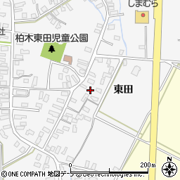 青森県平川市柏木町東田230周辺の地図