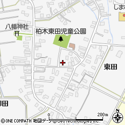 青森県平川市柏木町東田150周辺の地図