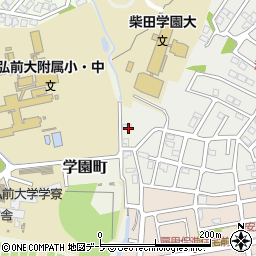 青森県弘前市学園町1-67周辺の地図
