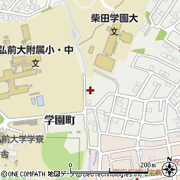 青森県弘前市学園町1-68周辺の地図