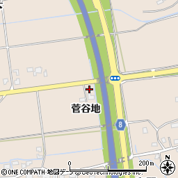 青森県八戸市市川町菅谷地120周辺の地図