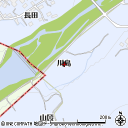 青森県弘前市番館川島周辺の地図