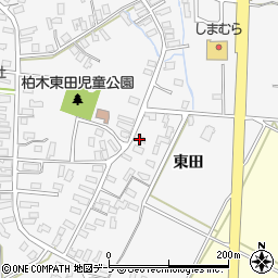 青森県平川市柏木町東田148周辺の地図