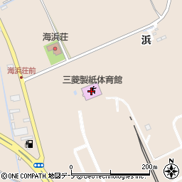 三菱製紙体育館周辺の地図