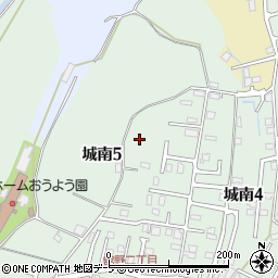 青森県弘前市城南5丁目周辺の地図