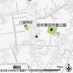 青森県平川市柏木町東田197周辺の地図