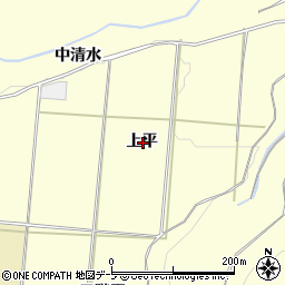 青森県十和田市藤島上平周辺の地図