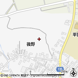 青森県平川市新館周辺の地図