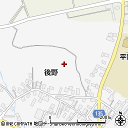青森県平川市新館周辺の地図