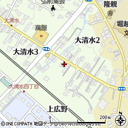 弘前大清水郵便局周辺の地図