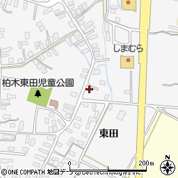 青森県平川市柏木町東田49周辺の地図