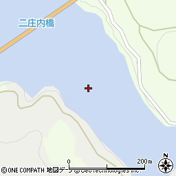 青森県黒石市二庄内堰筋周辺の地図