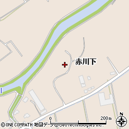 青森県八戸市市川町赤川下周辺の地図