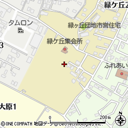 青森県弘前市緑ケ丘周辺の地図