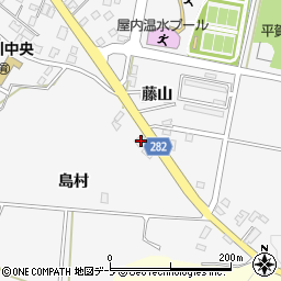青森県平川市新館藤山24-8周辺の地図