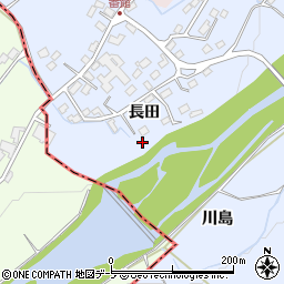 青森県弘前市番館長田53周辺の地図