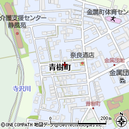 青森県弘前市青樹町周辺の地図