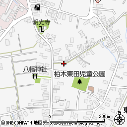 青森県平川市柏木町東田187周辺の地図