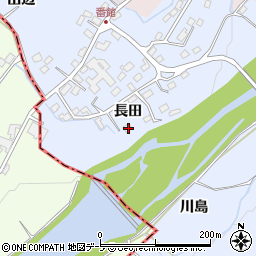 青森県弘前市番館長田52周辺の地図