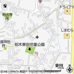 青森県平川市柏木町東田142周辺の地図