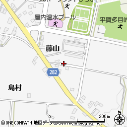 青森県平川市新館藤山周辺の地図