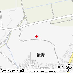 青森県平川市新館（後野）周辺の地図