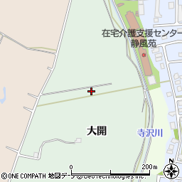 青森県弘前市小沢大開159-8周辺の地図