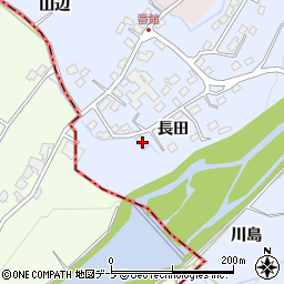 青森県弘前市番館長田42周辺の地図