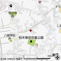 青森県平川市柏木町東田140-7周辺の地図