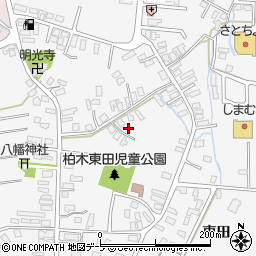 青森県平川市柏木町東田140周辺の地図