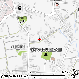 青森県平川市柏木町東田172周辺の地図