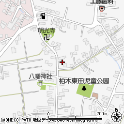 青森県平川市柏木町東田183周辺の地図