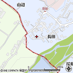 青森県弘前市番館長田19周辺の地図