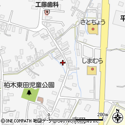 青森県平川市柏木町東田133-3周辺の地図