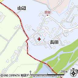 青森県弘前市番館長田18周辺の地図